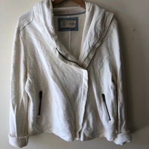 Anthropologie Hoodie with A-symetrical zipper